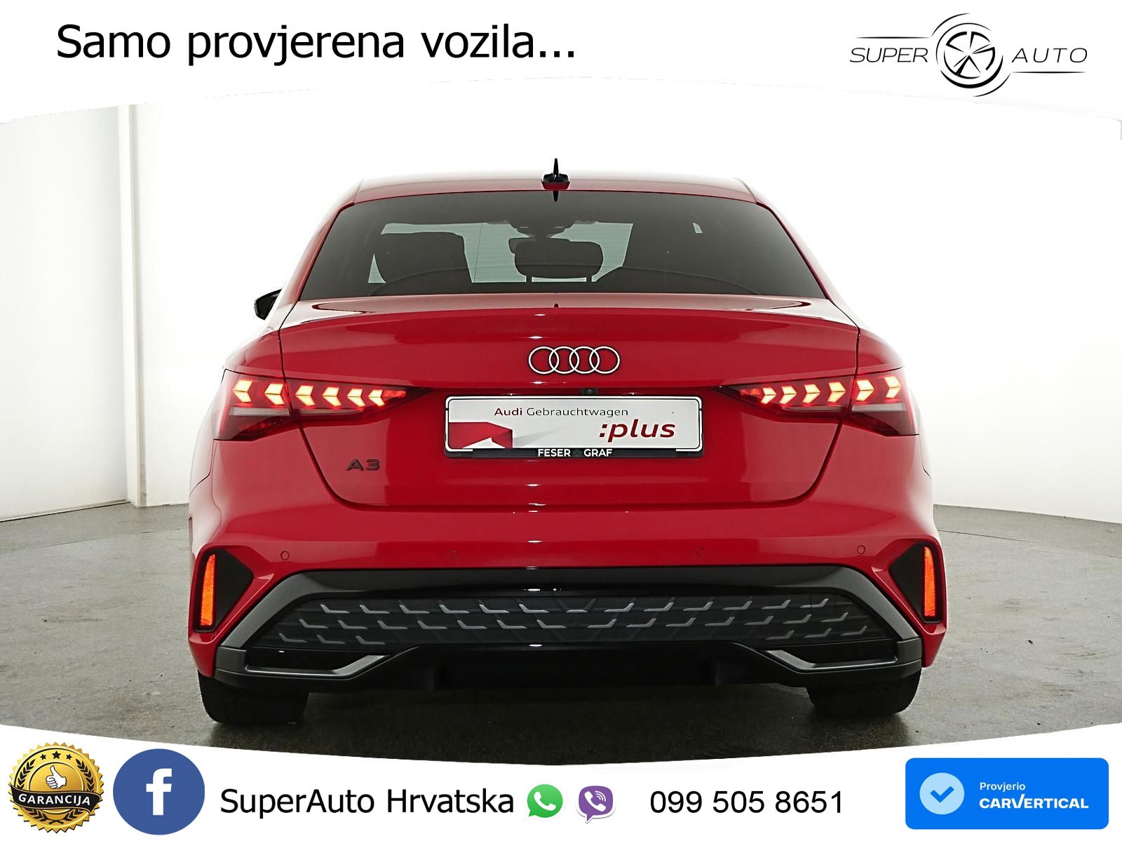 Audi A3 Limuzina 35 TFSI (150 KS) S tronic S line LED+GR SJED+ACC