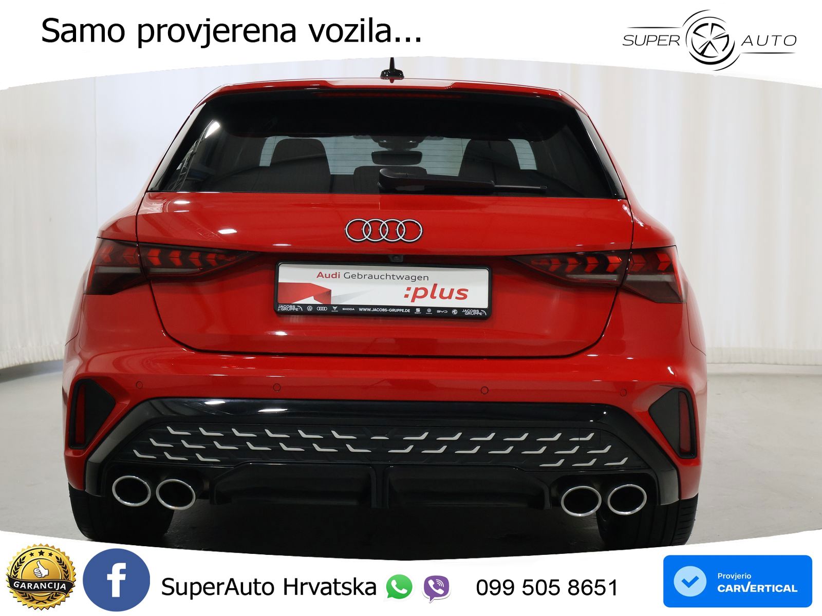 Audi S3 2.0 TFSI (333 KS) quattro S tronic LED+GR SJED+ACC