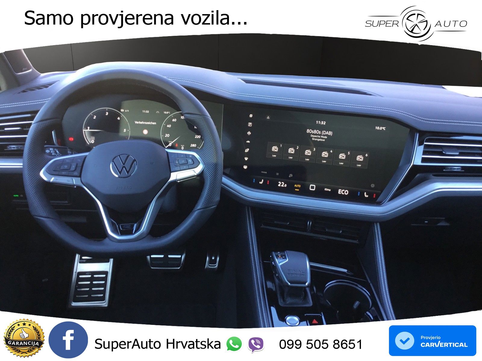 Volkswagen Touareg 3.0 V6 TDI (286 KS) 4MOTION Tiptronic ZRAČNI+ACC+GR SJED+KAM+PANO