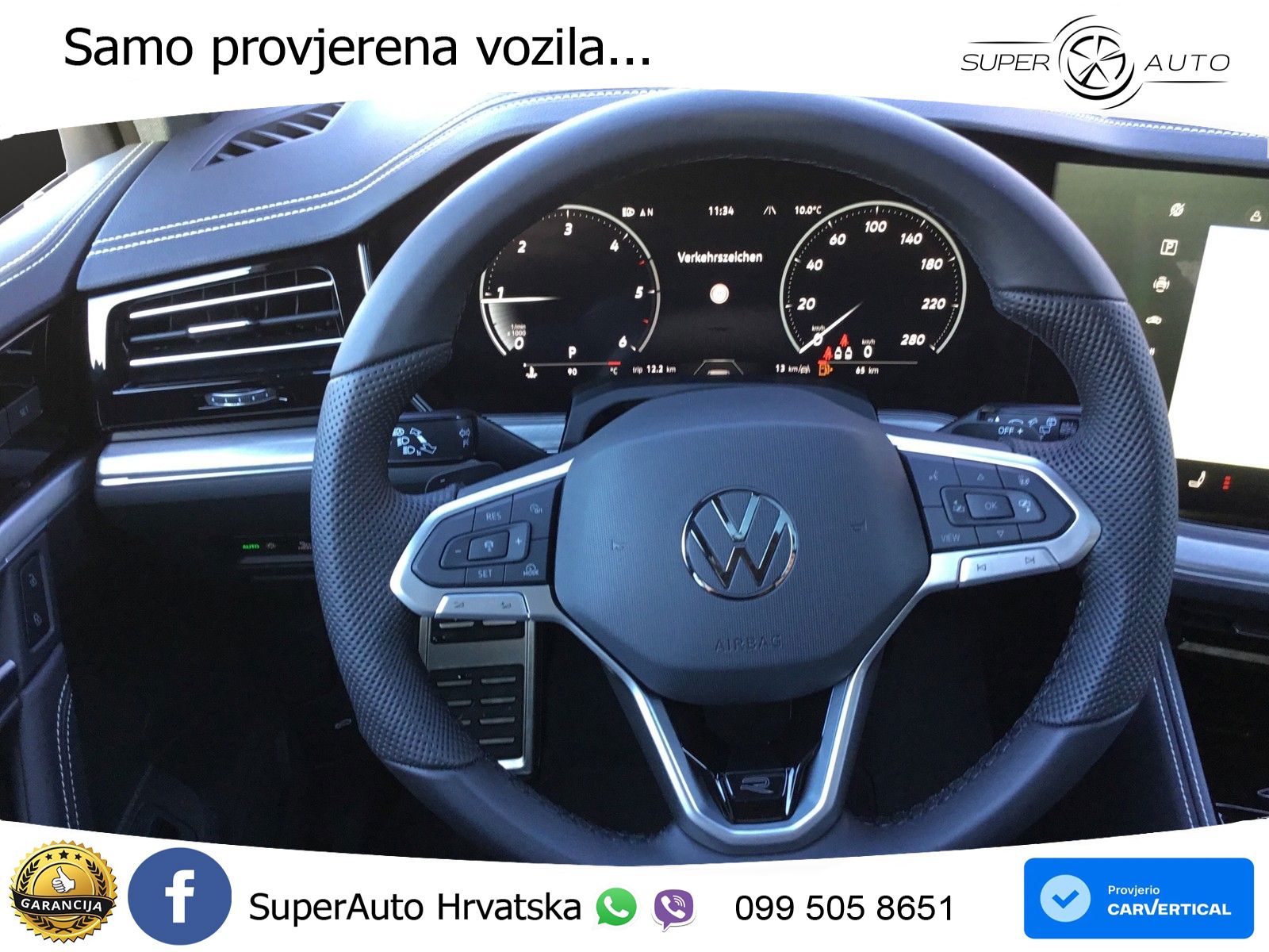 Volkswagen Touareg 3.0 V6 TDI (286 KS) 4MOTION Tiptronic ZRAČNI+ACC+GR SJED+KAM+PANO