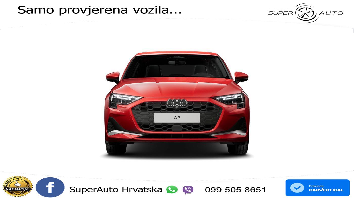 Audi A3 Limuzina 40 TFSI (204 KS) quattro S tronic S line LED+GR SJED+ACC