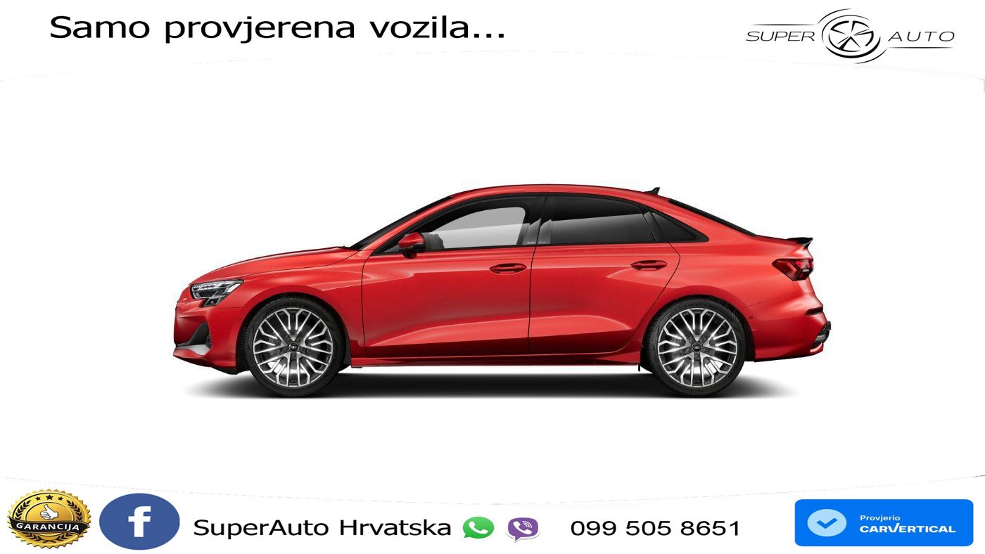 Audi A3 Limuzina 40 TFSI (204 KS) quattro S tronic S line LED+GR SJED+ACC