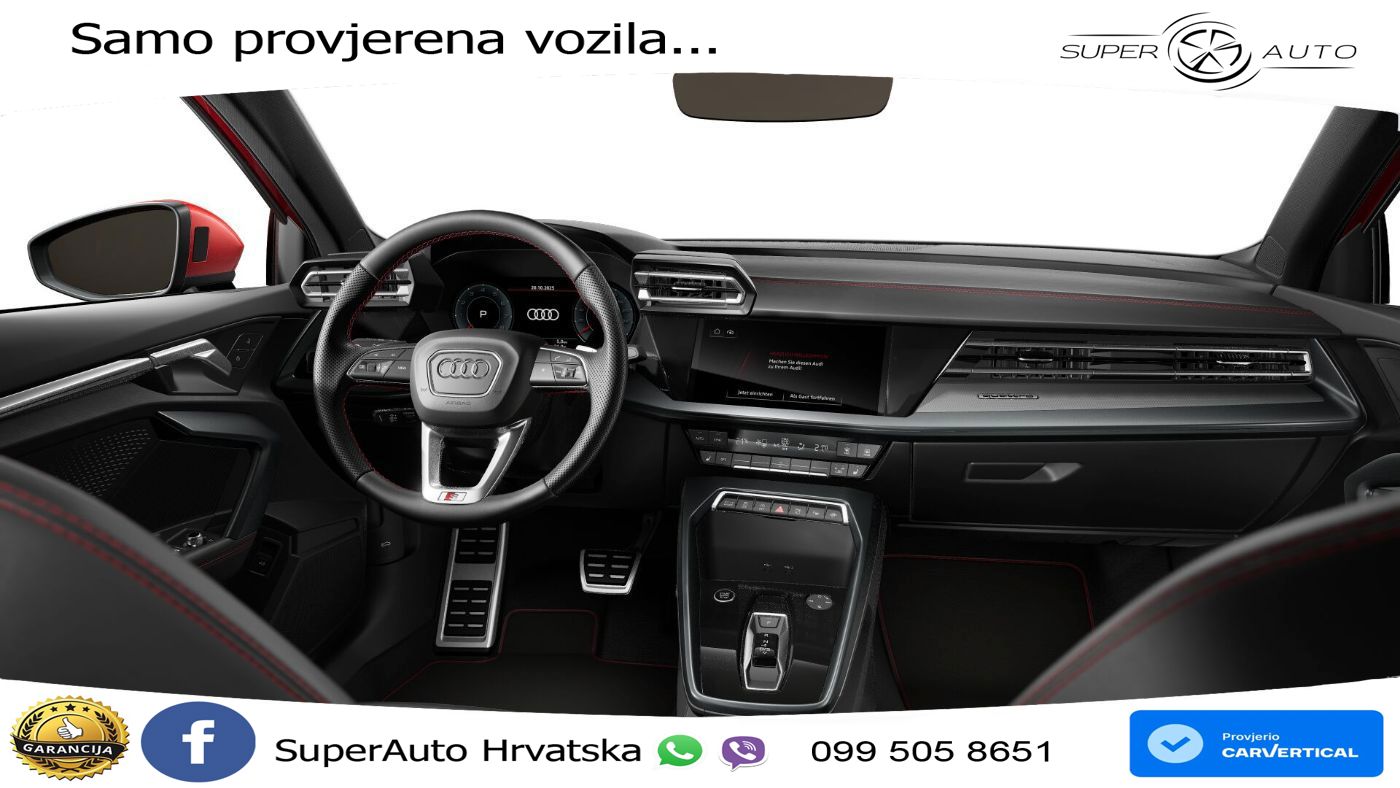 Audi A3 Limuzina 40 TFSI (204 KS) quattro S tronic S line LED+GR SJED+ACC