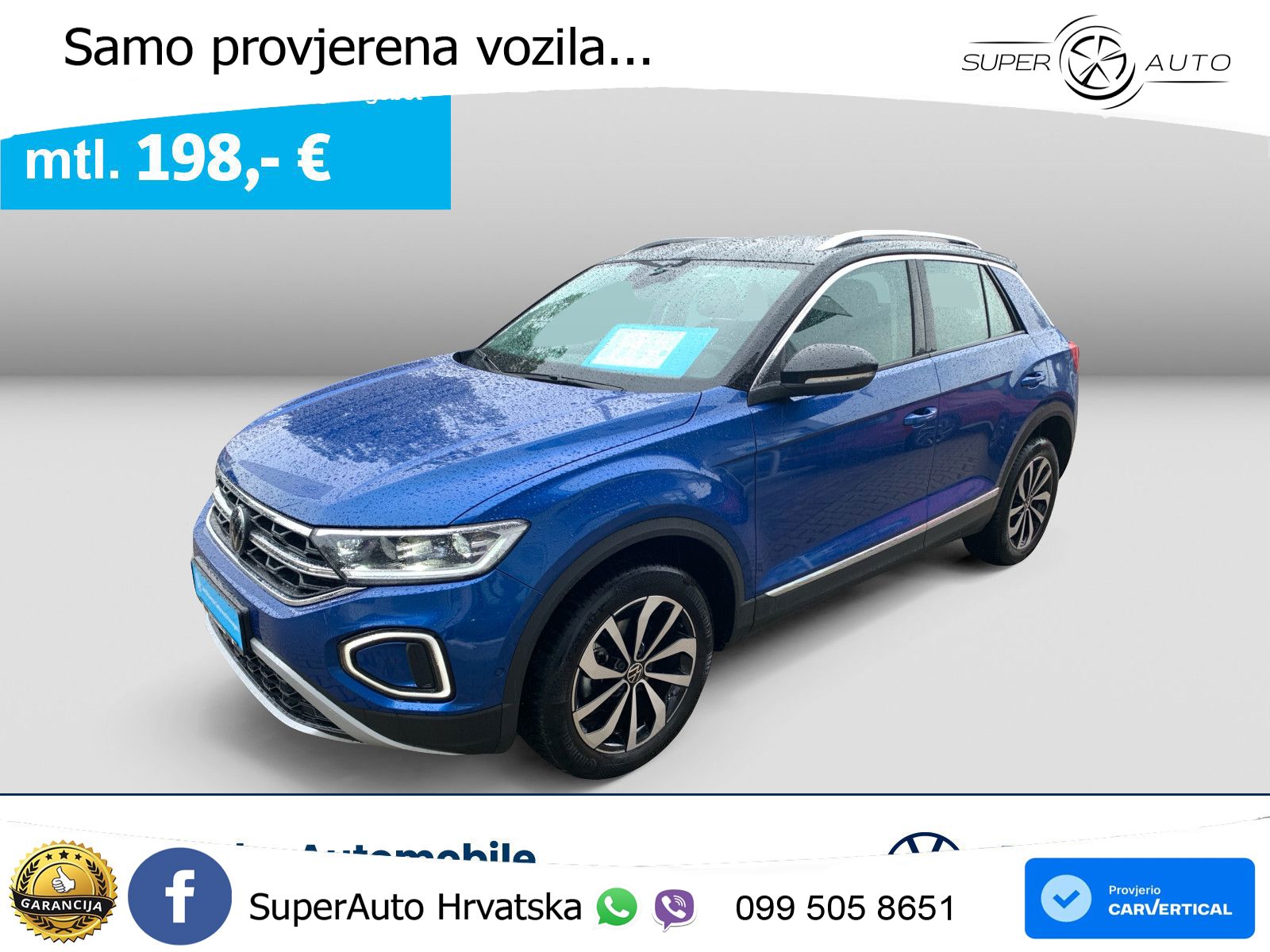 Volkswagen T-Roc 1.5 TSI (150 KS) DSG LED+GR SJED+ACC