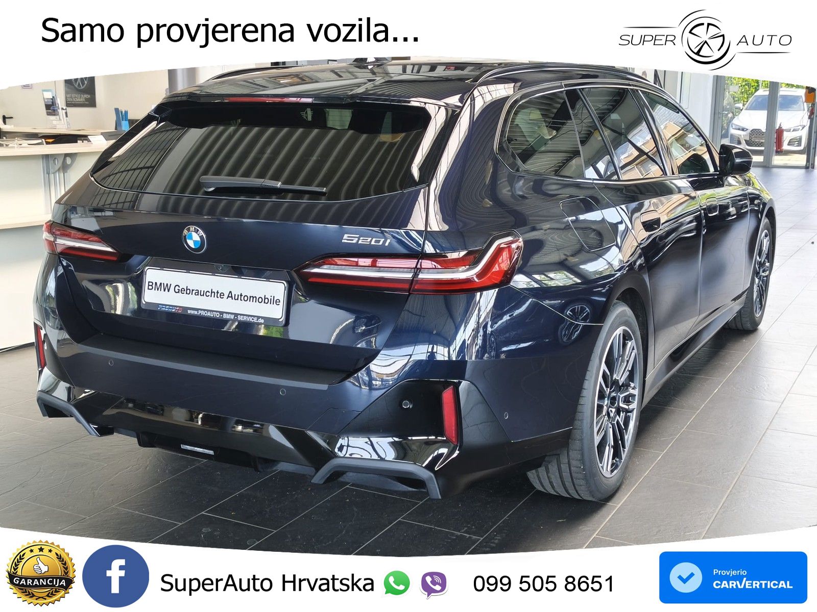 BMW 520i Touring (208 KS) Steptronic M Sport LED+GR SJED+ACC