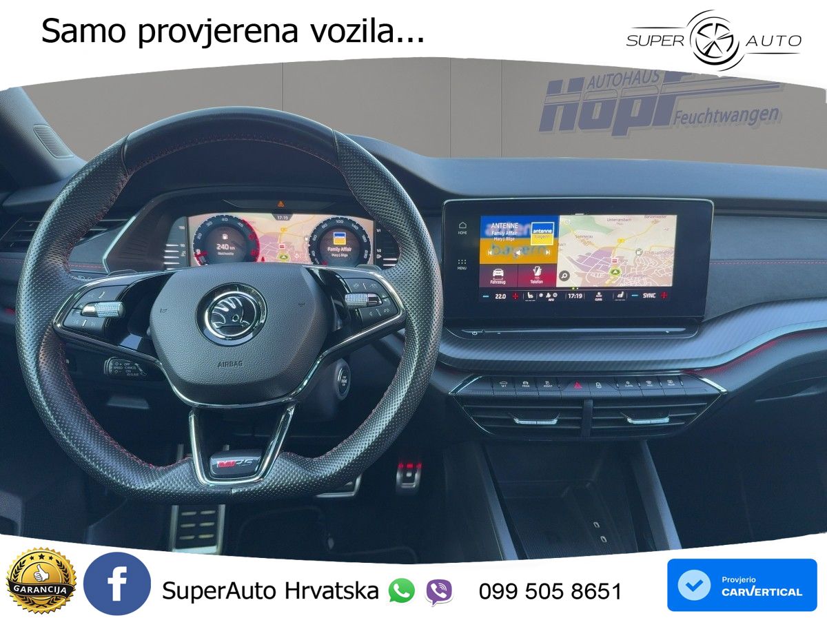 Škoda Octavia Combi RS 2.0 TDI (200 KS) DSG LED+GR SJED+ACC