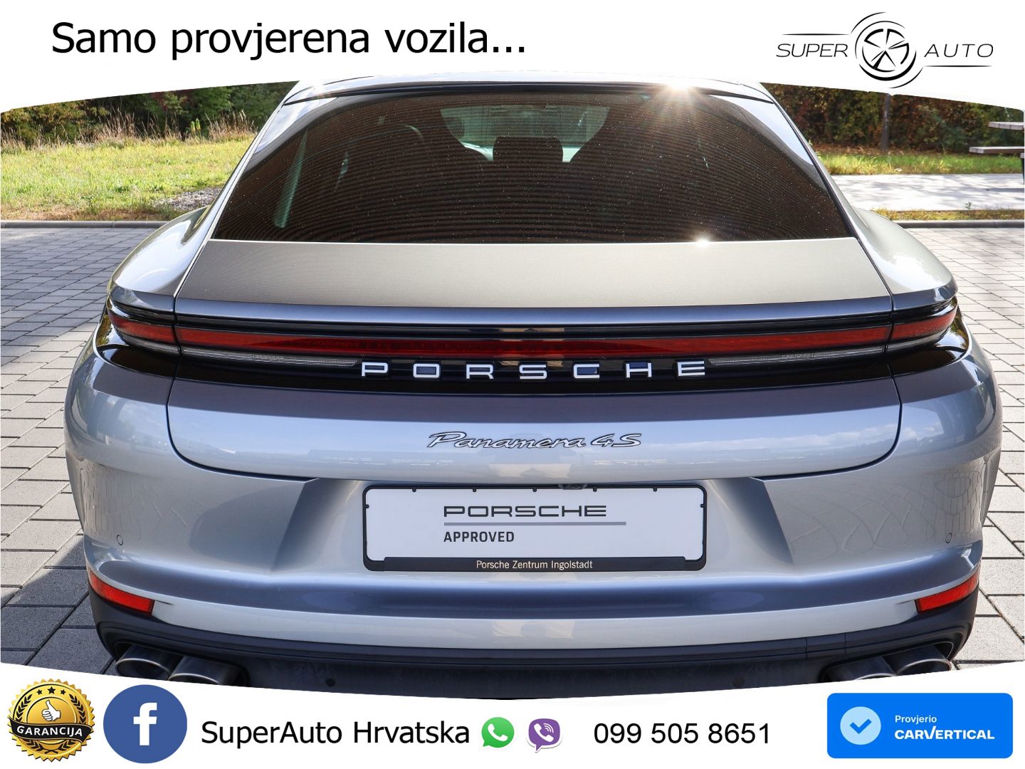 Porsche Panamera 4S 2.9 V6 (544 KS) E-Hybrid PDK ACC+HEAD+4xGR SJED+360+PANO