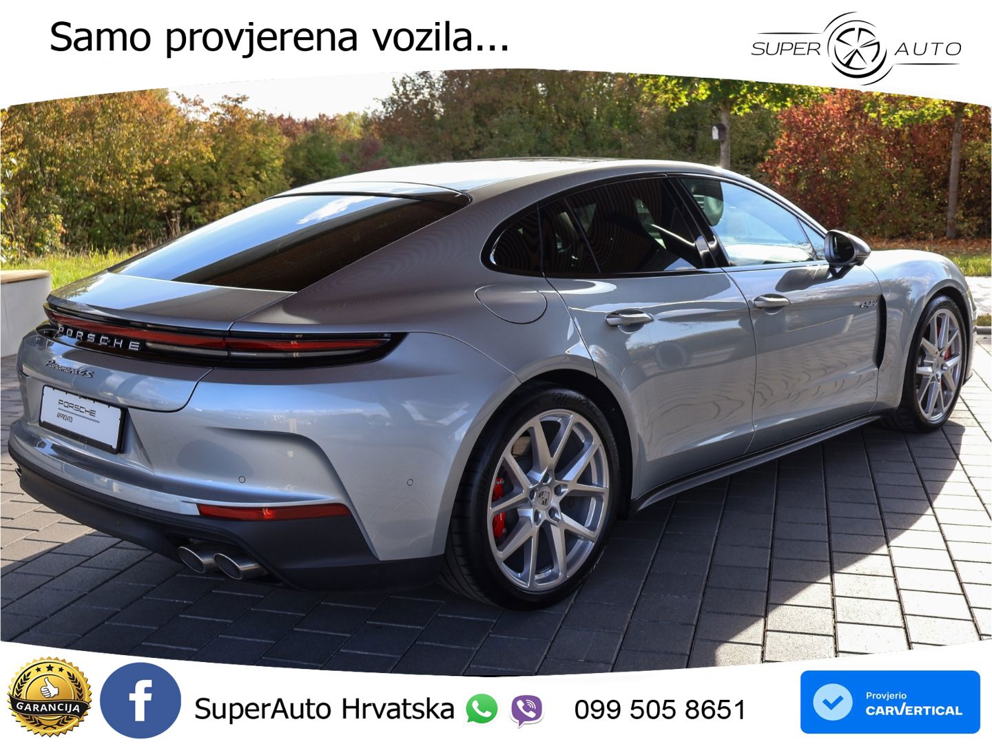 Porsche Panamera 4S 2.9 V6 (544 KS) E-Hybrid PDK ACC+HEAD+4xGR SJED+360+PANO