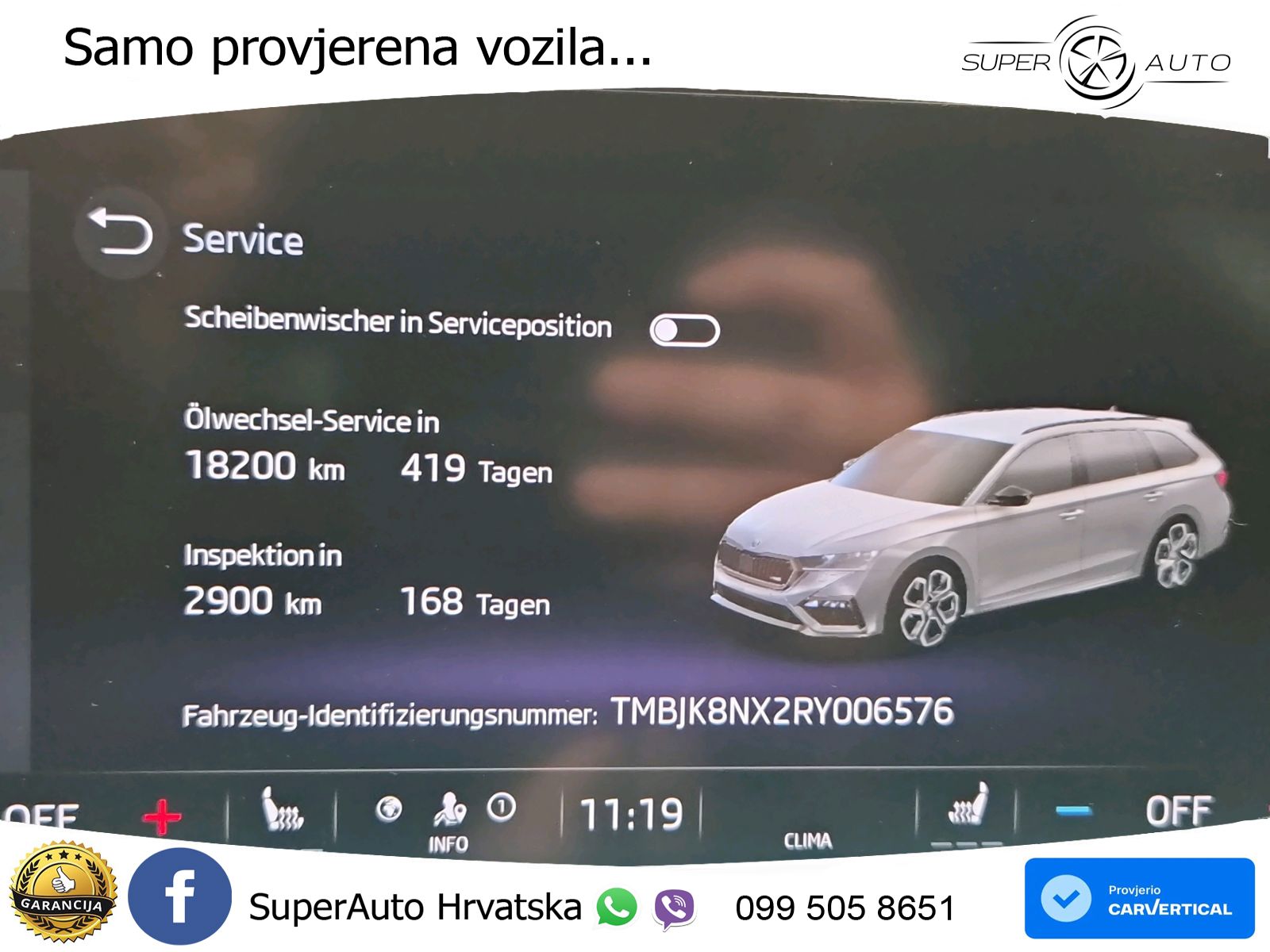 Škoda Octavia Combi RS 2.0 TDI (200 KS) DSG LED+GR SJED+ACC