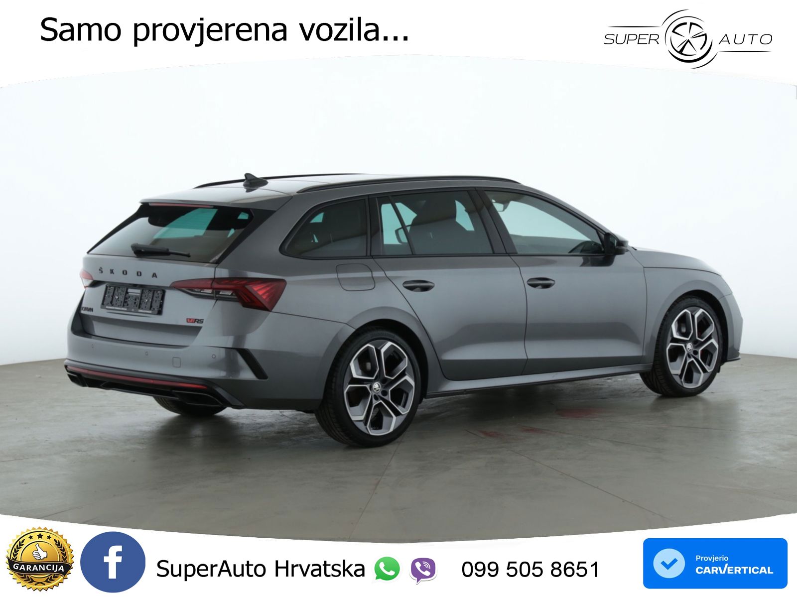 Škoda Octavia Combi RS 2.0 TDI (200 KS) DSG LED+GR SJED+ACC