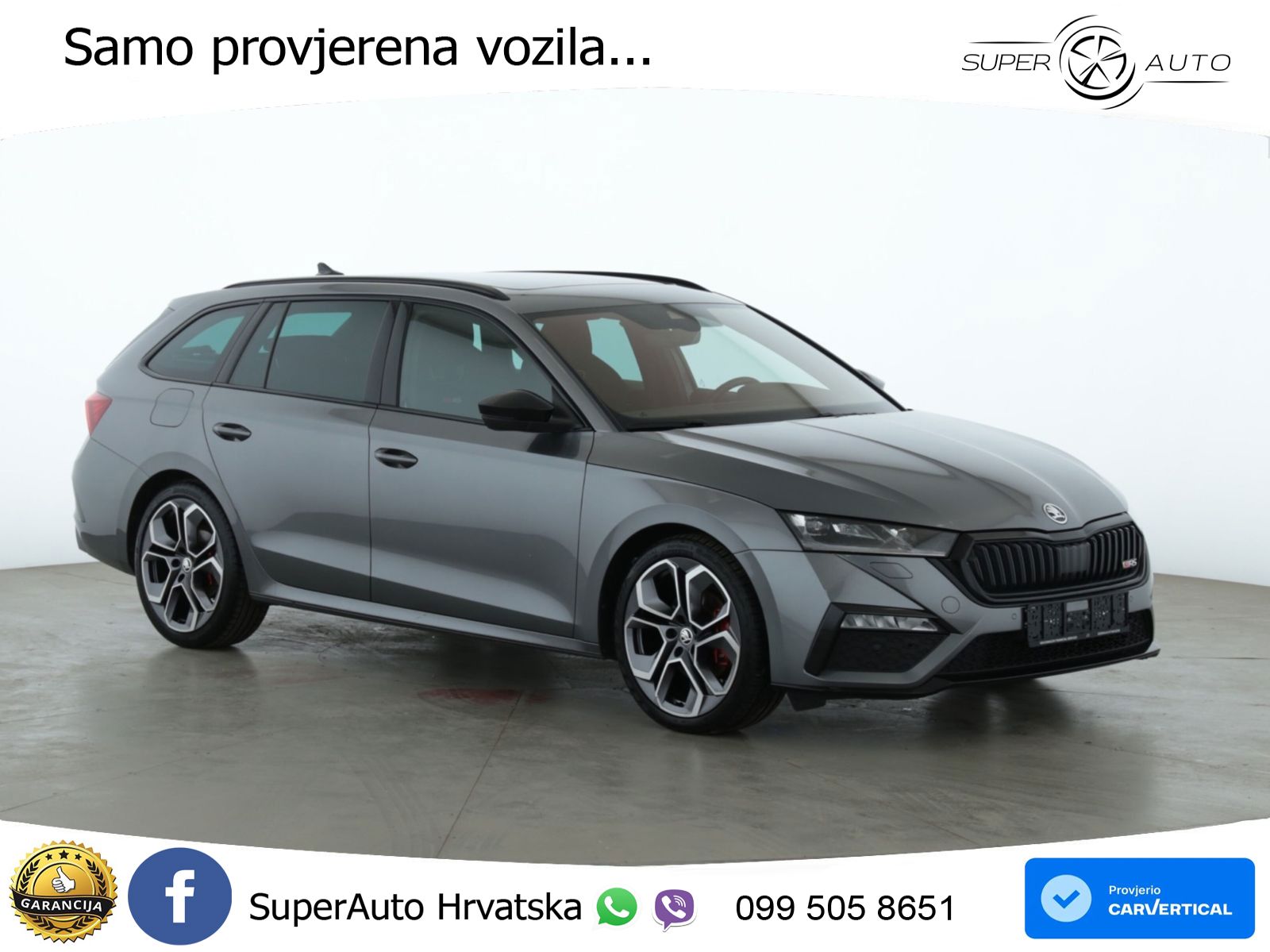 Škoda Octavia Combi RS 2.0 TDI (200 KS) DSG LED+GR SJED+ACC