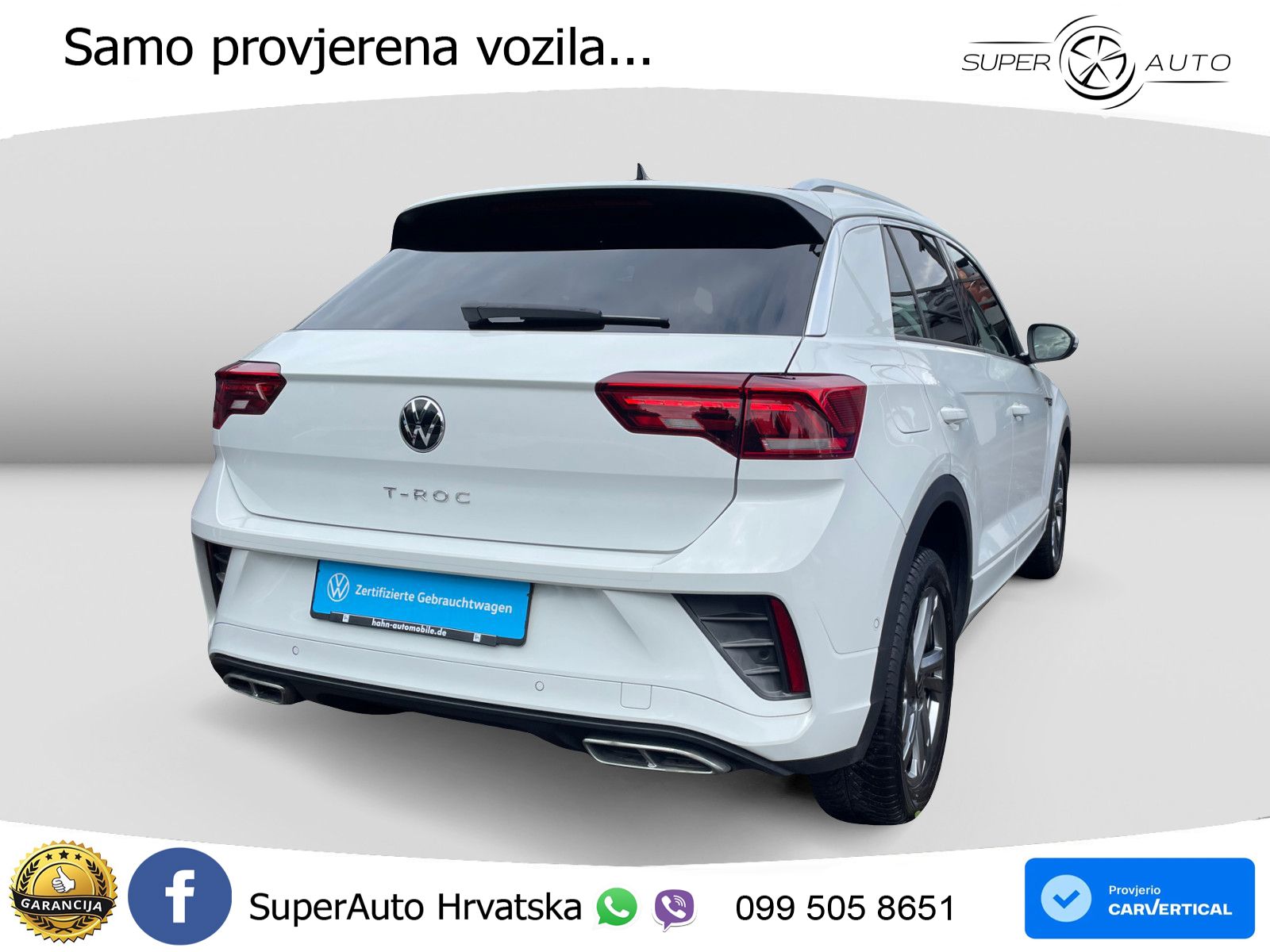 Volkswagen T-Roc 2.0 TDI (150 KS) DSG R-Line LED+GR SJED+ACC