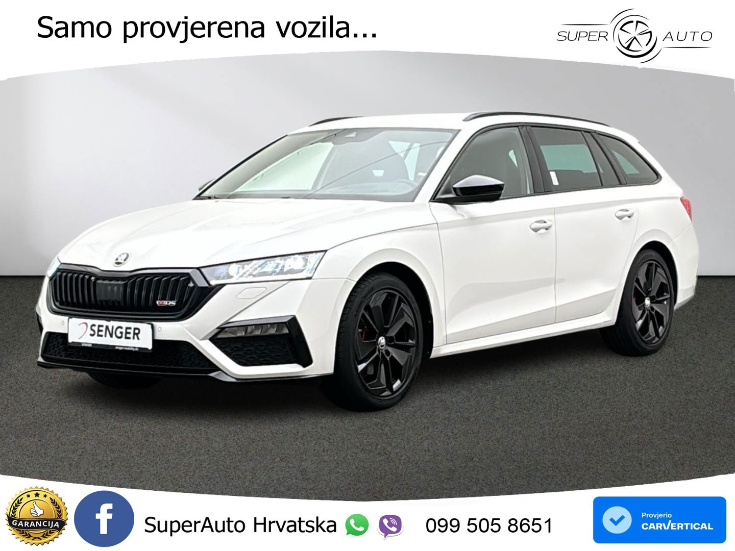 Škoda Octavia Combi RS 2.0 TDI (200 KS) DSG MATRIX+GR SJED+KAM