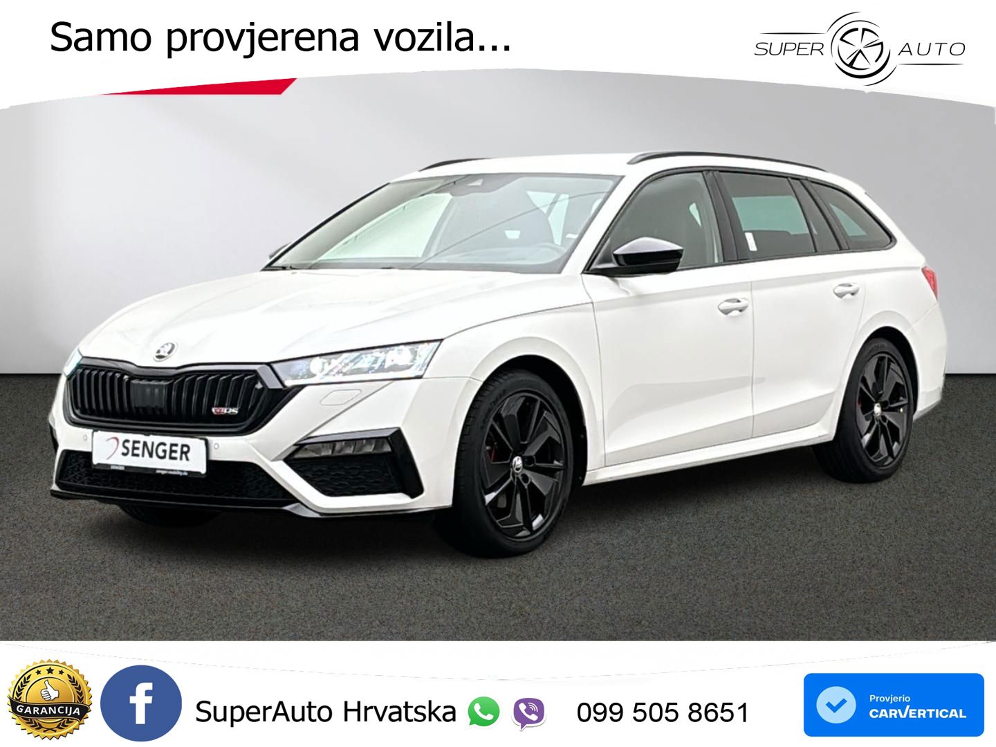 Škoda Octavia Combi RS 2.0 TDI (200 KS) DSG MATRIX+GR SJED+KAM