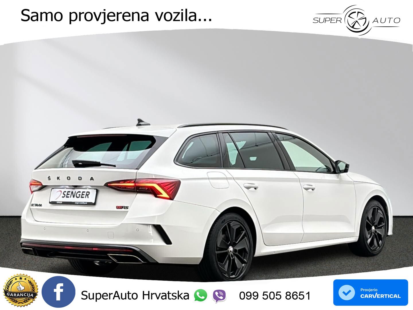 Škoda Octavia Combi RS 2.0 TDI (200 KS) DSG MATRIX+GR SJED+KAM
