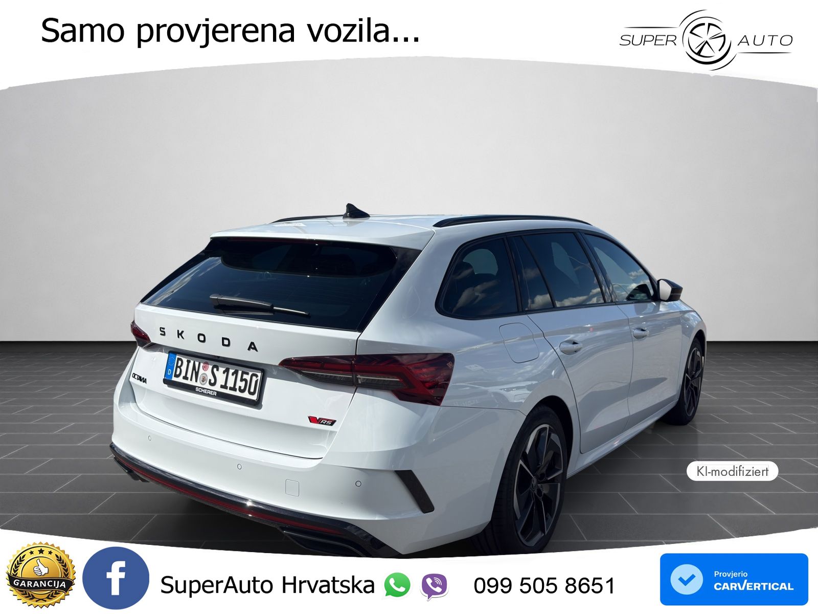 Škoda Octavia Combi RS 2.0 TSI (265 KS) DSG MATRIX+GR SJED+KAM