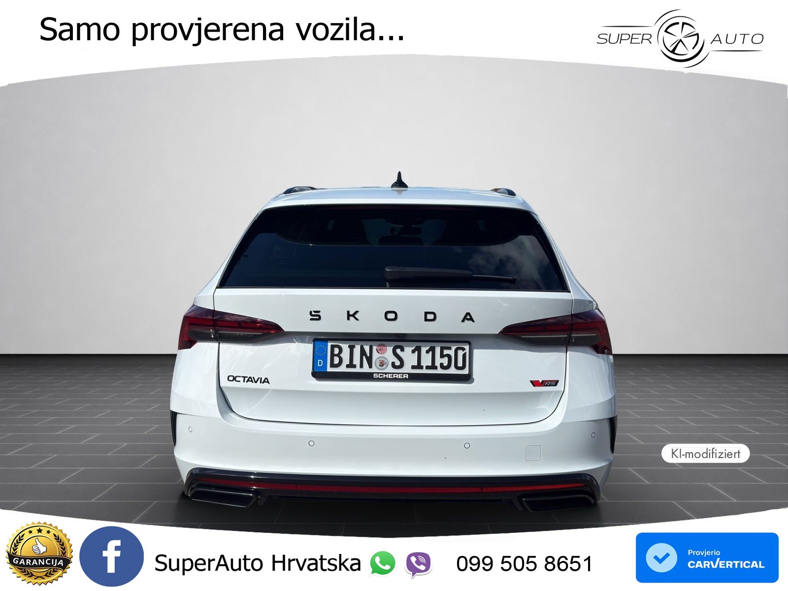 Škoda Octavia Combi RS 2.0 TSI (265 KS) DSG MATRIX+GR SJED+KAM