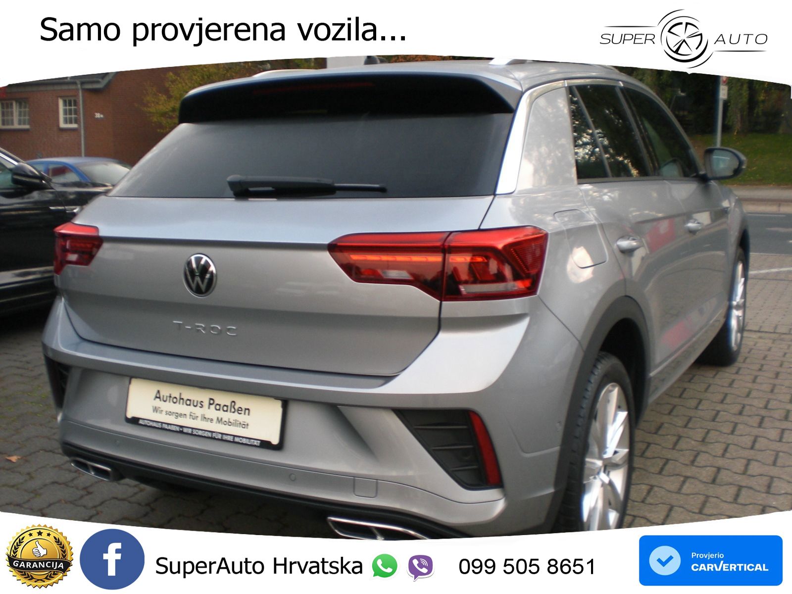 Volkswagen T-Roc 1.5 TSI (150 KS) DSG R-Line LED+GR SJED+ACC
