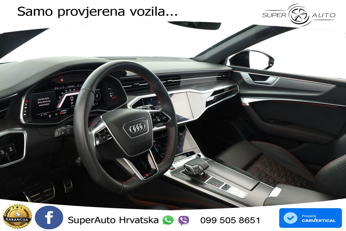 Audi RS7 4.0 TFSI V8 performance (630 KS) quattro tiptronic ZRAČNI+ACC+GR SJED+KAM+PANO