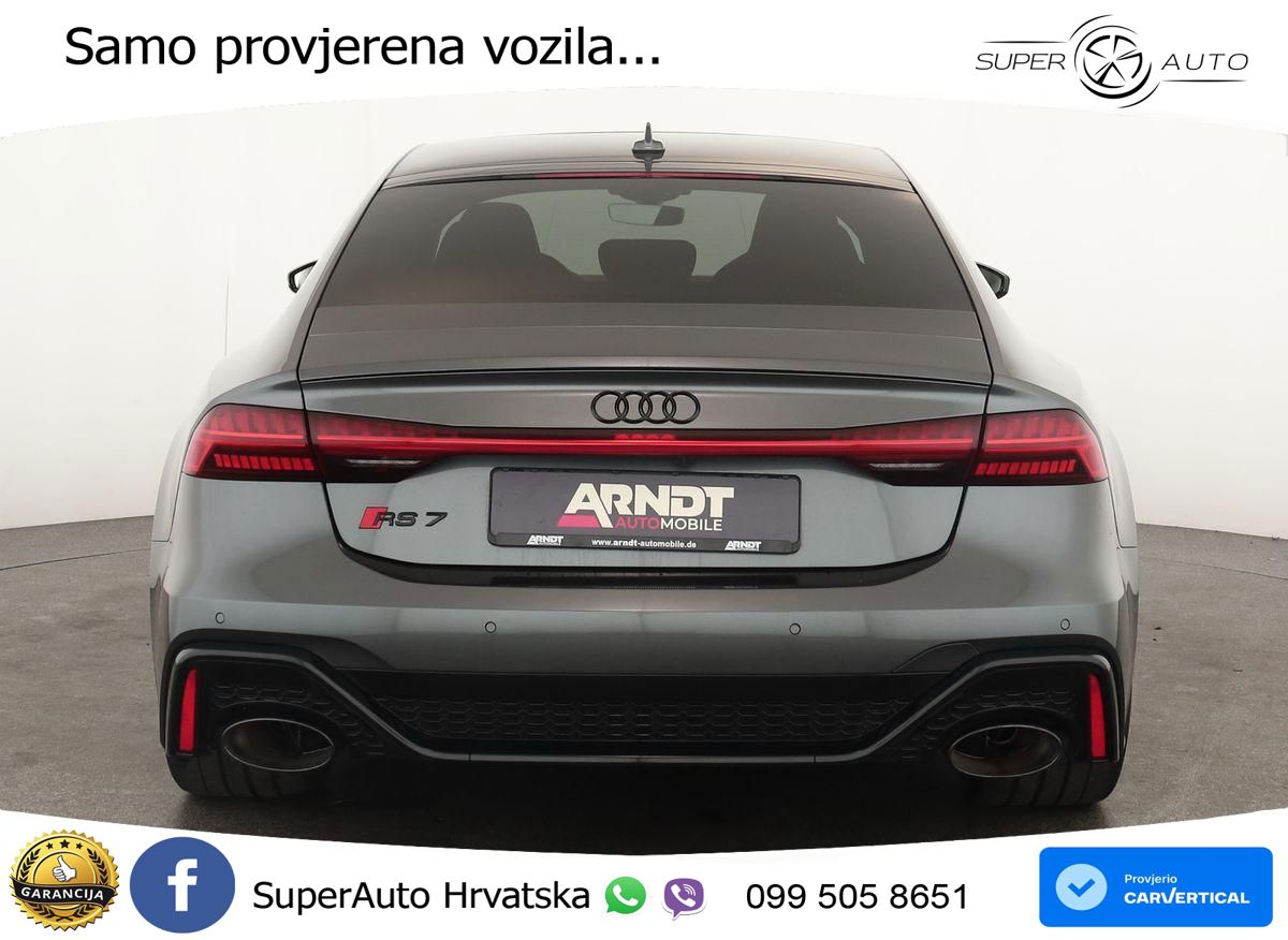 Audi RS7 4.0 TFSI V8 performance (630 KS) quattro tiptronic ZRAČNI+ACC+GR SJED+KAM+PANO