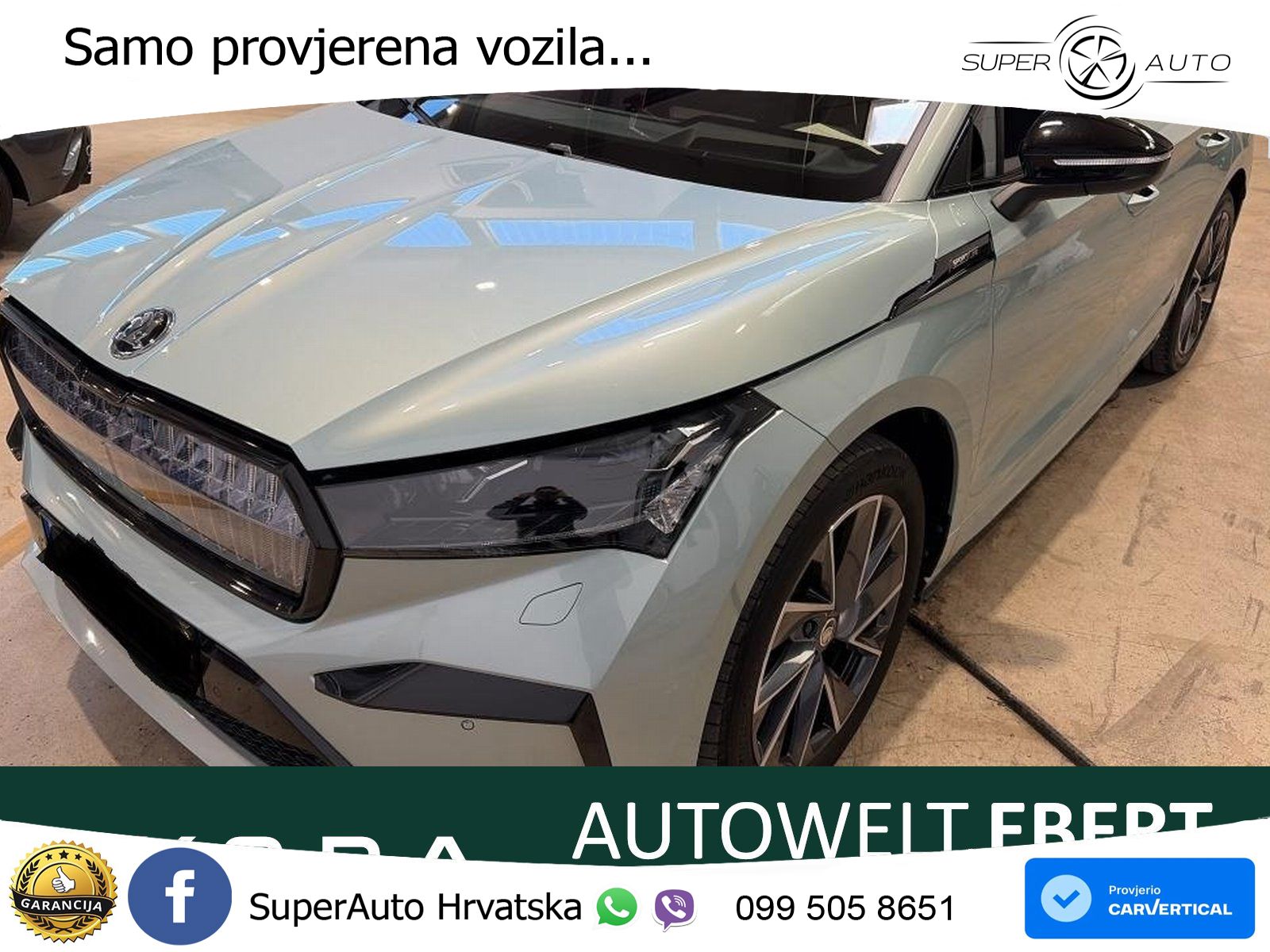 Škoda Enyaq iV 80x 82 kWh (265 KS) AWD SportLine LED+GR SJED+ACC