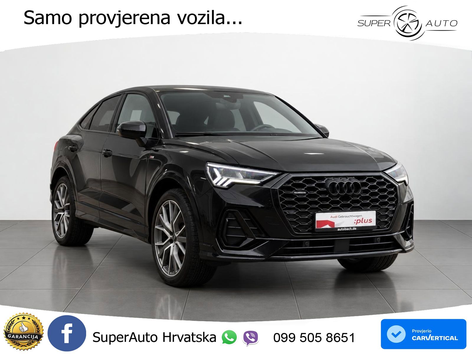 Audi Q3 Sportback 40 TDI (200 KS) quattro S tronic S line MATRIX+GR SJED+KAM