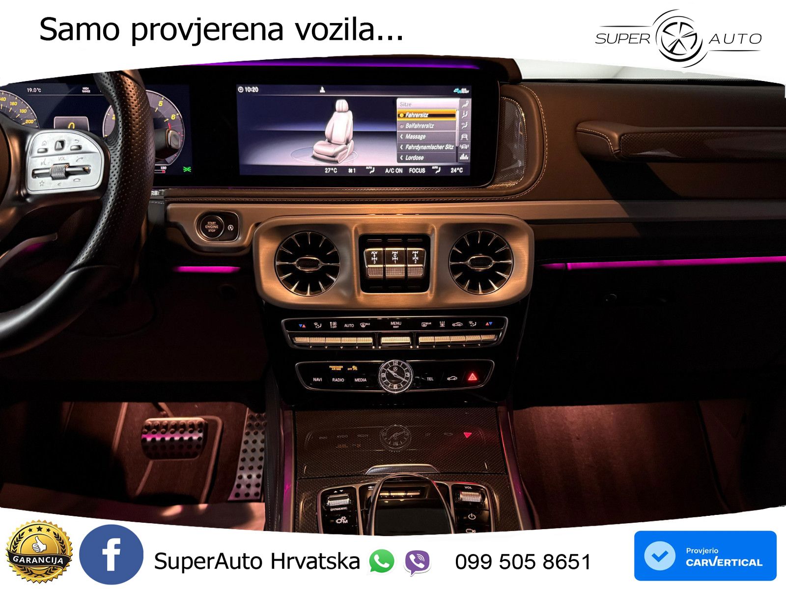 Mercedes G 500 Long V8 (422 KS) 4MATIC 9G-TRONIC AMG LED+GR SJED+ACC