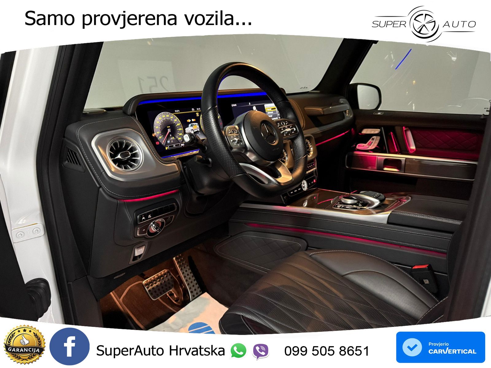 Mercedes G 500 Long V8 (422 KS) 4MATIC 9G-TRONIC AMG LED+GR SJED+ACC