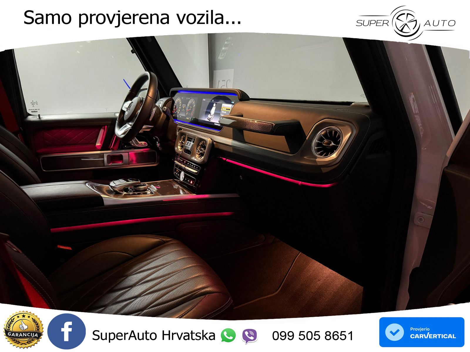 Mercedes G 500 Long V8 (422 KS) 4MATIC 9G-TRONIC AMG LED+GR SJED+ACC