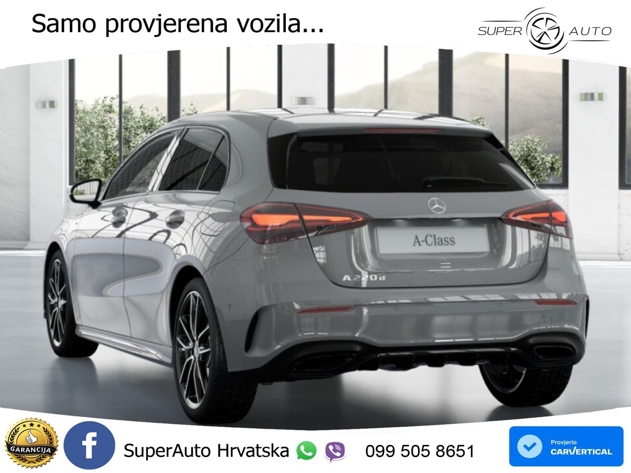 Mercedes-Benz A 220d 8G-DCT AMG ACC+GR SJED+360+PANO