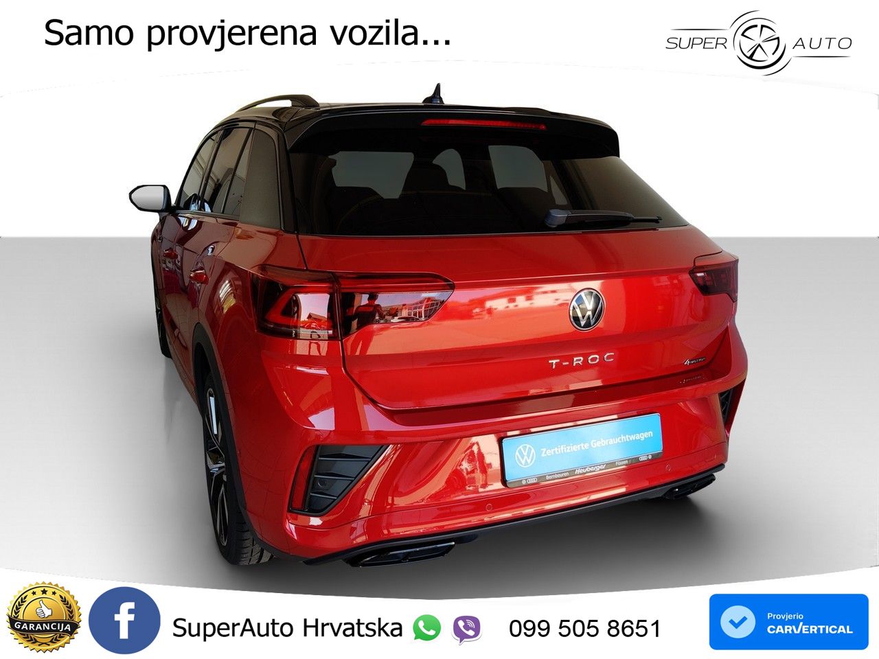 Volkswagen T-Roc I 2.0 TSI (190 KS) 4M DSG LED+GR SJED+ACC