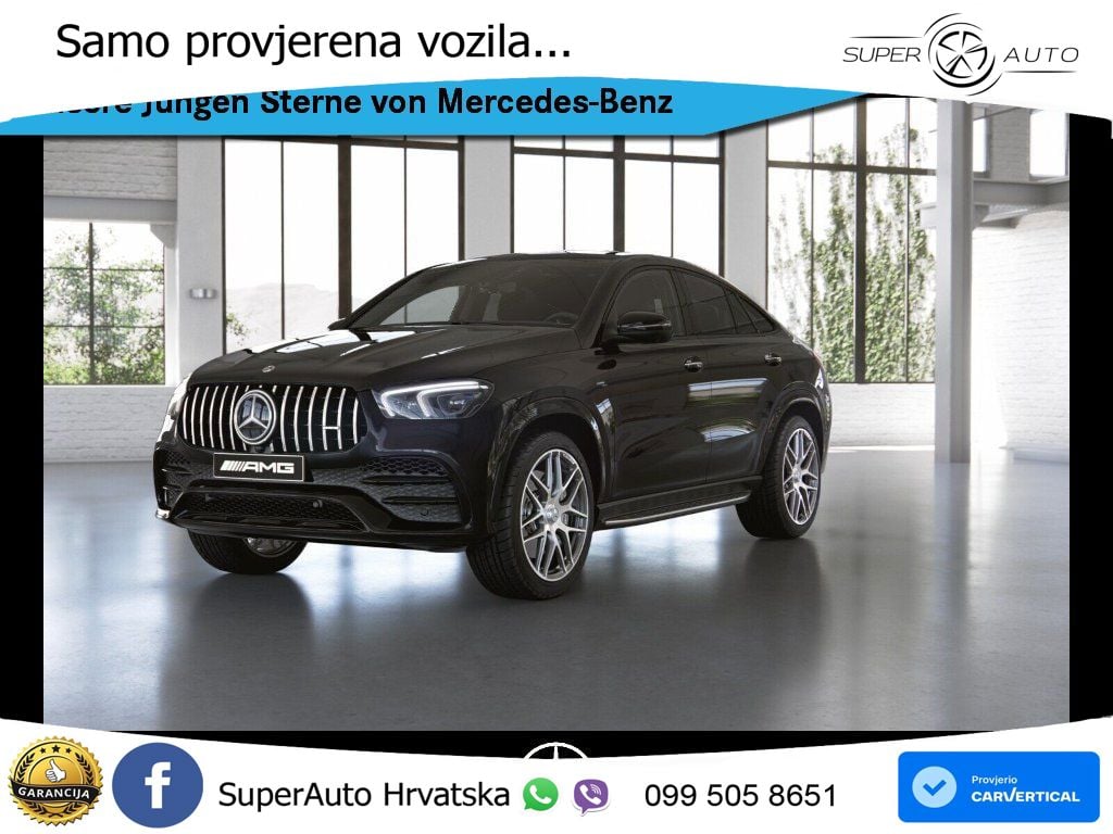 Mercedes AMG GLE Coupe 53 (435 KS) EQ Boost 4MATIC+ AMG SPEEDSHIFT TCT 9G ACC+HEAD+4xGR SJED+360+PANO