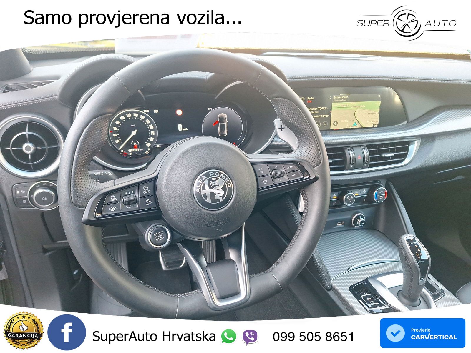 Alfa Romeo Stelvio 2.0 Turbo (280 KS) Q4 Automatic LED+GR SJED+ACC