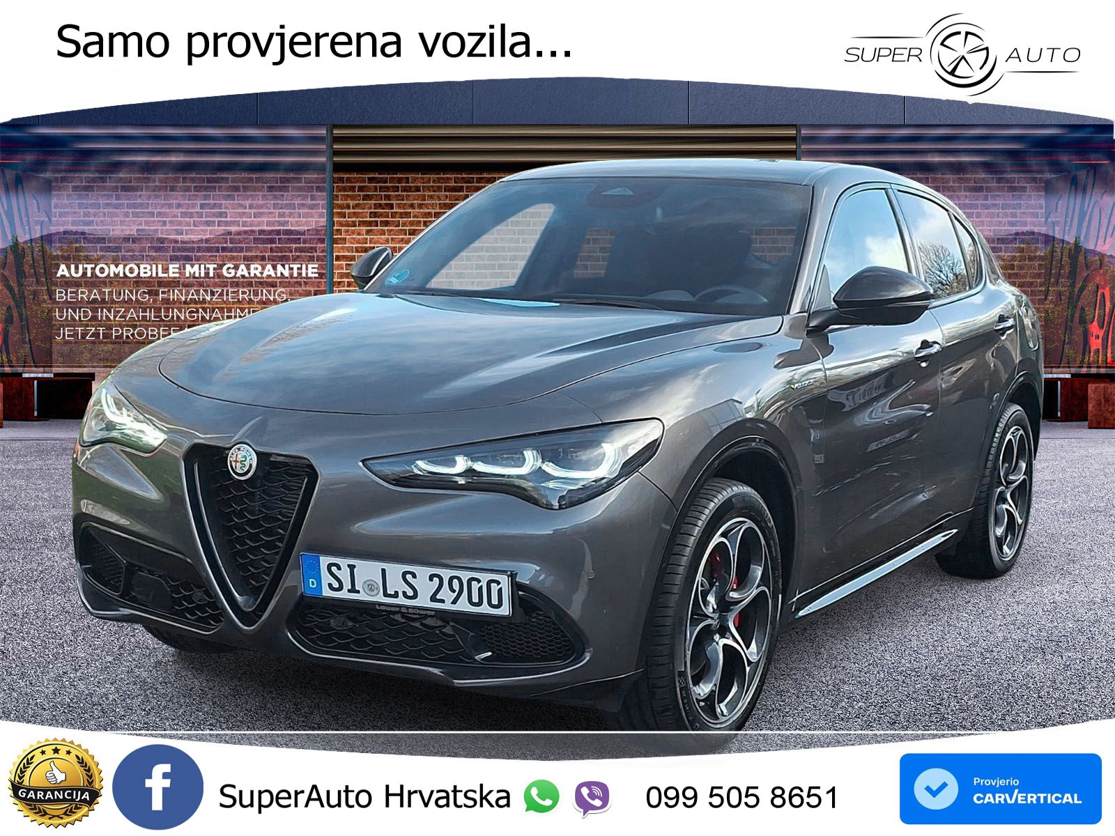 Alfa Romeo Stelvio 2.0 Turbo (280 KS) Q4 Automatic LED+GR SJED+ACC
