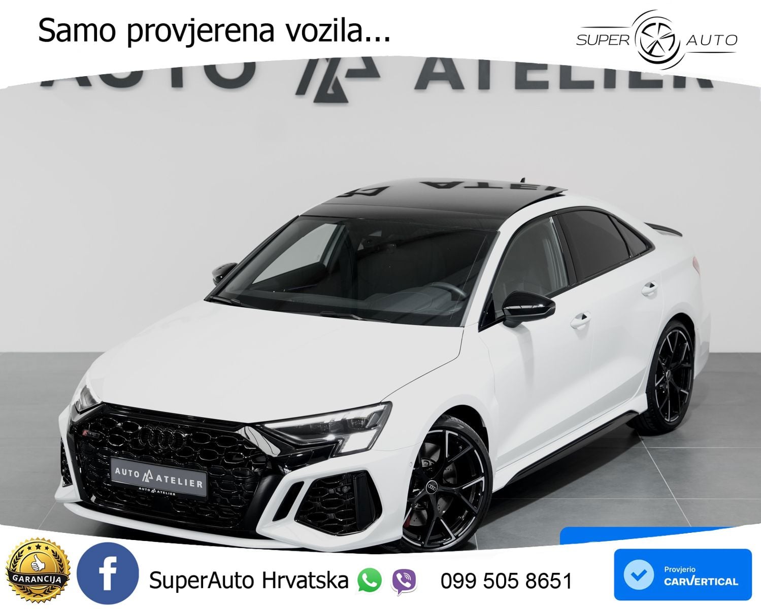 Audi RS3 Sedan 2.5 TFSI (400 KS) quattro S tronic LED+GR SJED+ACC