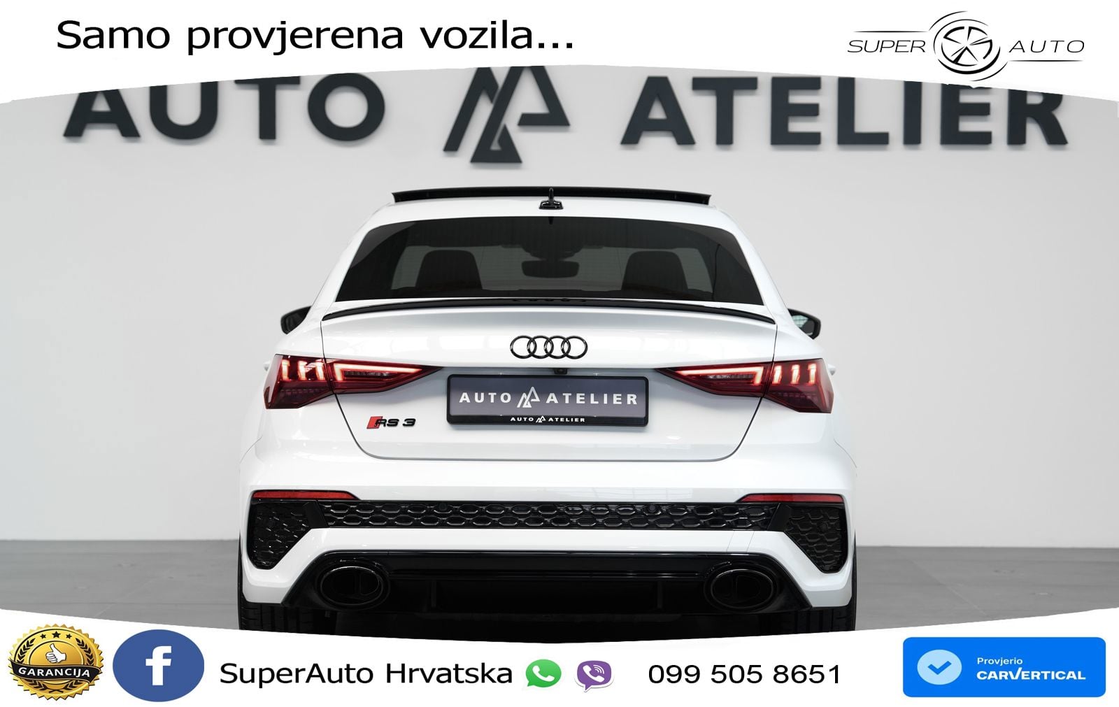 Audi RS3 Sedan 2.5 TFSI (400 KS) quattro S tronic LED+GR SJED+ACC