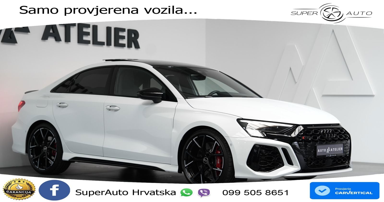 Audi RS3 Sedan 2.5 TFSI (400 KS) quattro S tronic LED+GR SJED+ACC