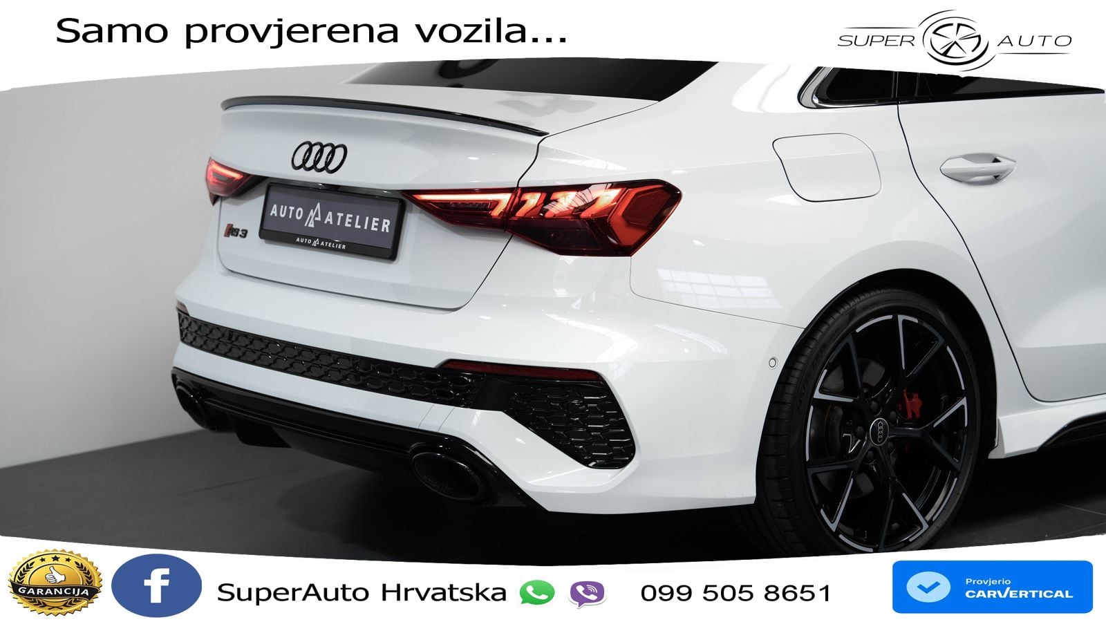 Audi RS3 Sedan 2.5 TFSI (400 KS) quattro S tronic LED+GR SJED+ACC