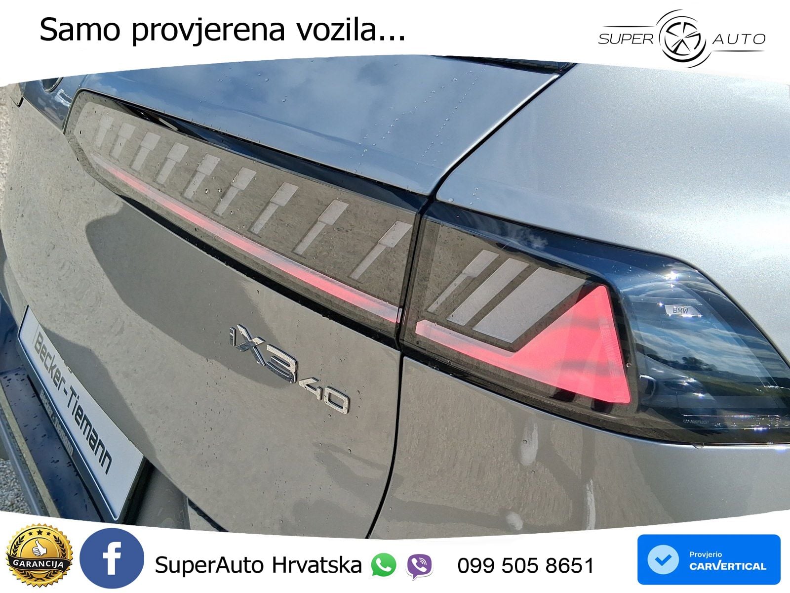BMW iX3 40 82.6 kWh (320 KS) ACC+HEAD+GR SJED+360+PANO