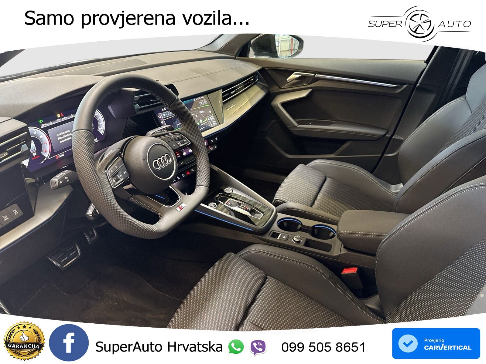 Audi A3 Sportback 40 TFSI (204 KS) quattro S tronic S line LED+GR SJED+ACC