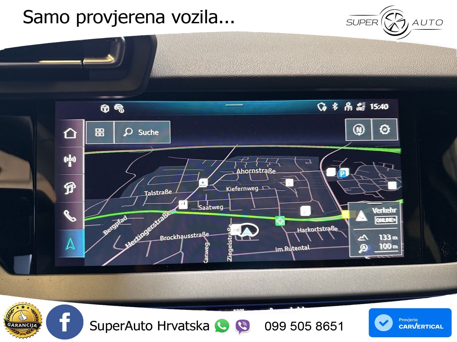 Audi A3 Sportback 40 TFSI (204 KS) quattro S tronic S line LED+GR SJED+ACC