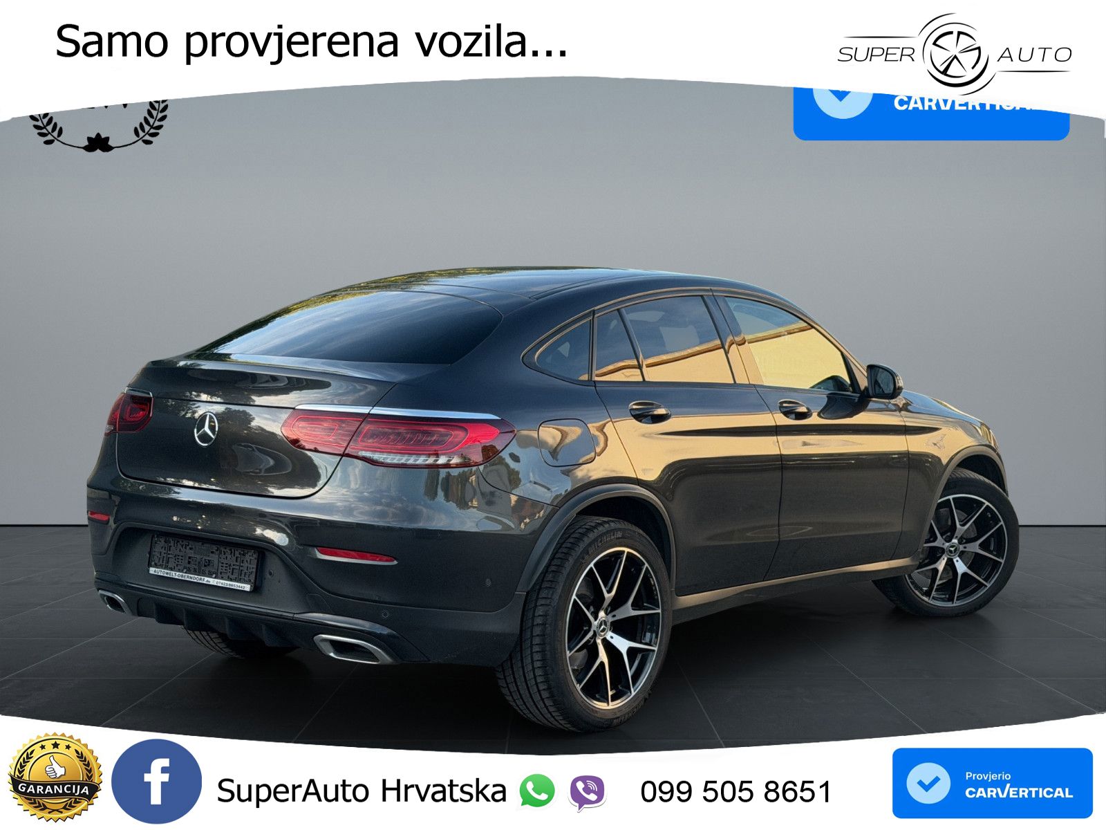 Mercedes GLC Coupe 300d (245 KS) 4MATIC G-TRONIC AMG LED+GR SJED+ACC