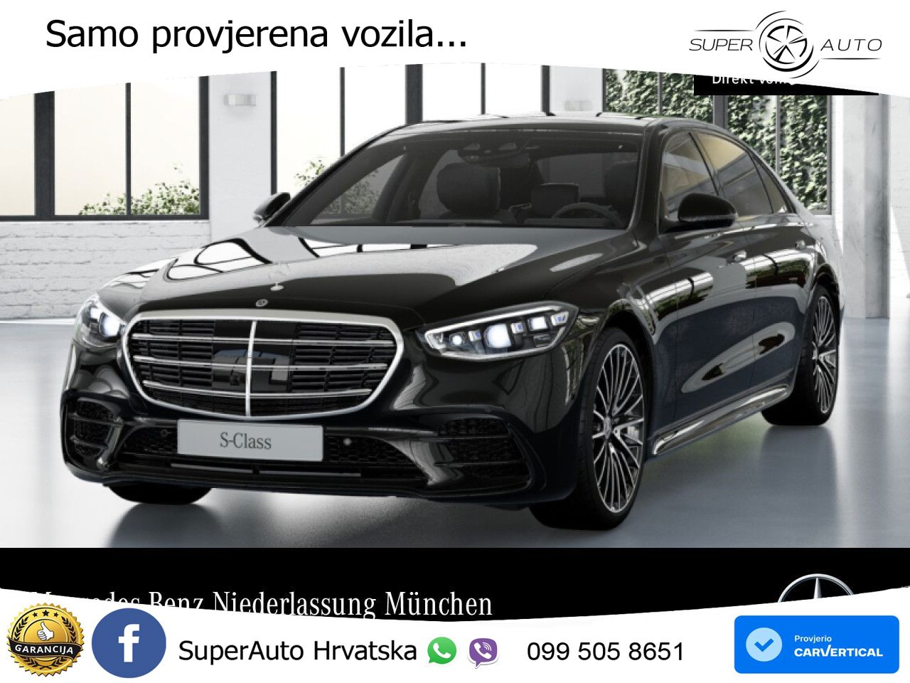 Mercedes S 450d (367 KS) EQ Boost 4MATIC 9G-TRONIC AMG LED+GR SJED+ACC