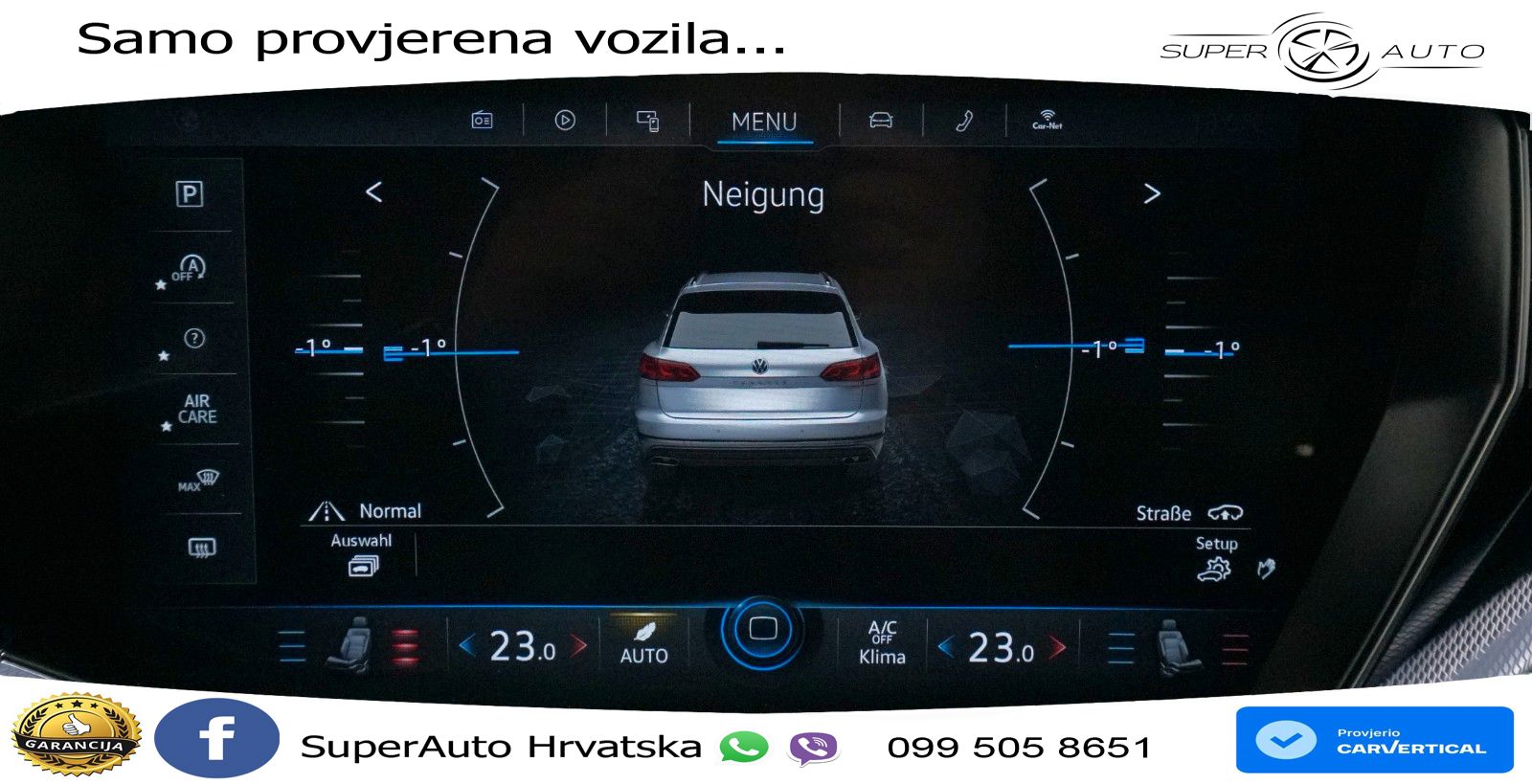 Volkswagen Touareg 3.0 V6 TDI (231 KS) 4MOTION Tiptronic R-Line ZRAČNI+ACC+GR SJED+KAM+PANO