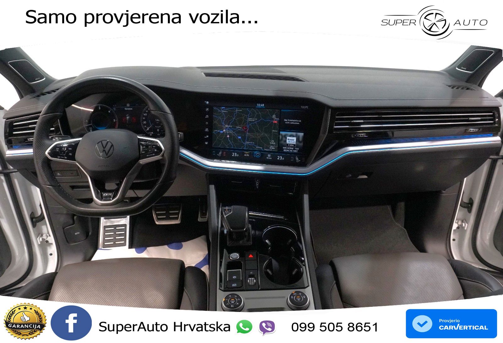 Volkswagen Touareg 3.0 V6 TDI (231 KS) 4MOTION Tiptronic R-Line ZRAČNI+ACC+GR SJED+KAM+PANO