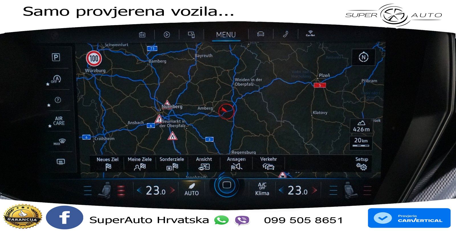 Volkswagen Touareg 3.0 V6 TDI (231 KS) 4MOTION Tiptronic R-Line ZRAČNI+ACC+GR SJED+KAM+PANO