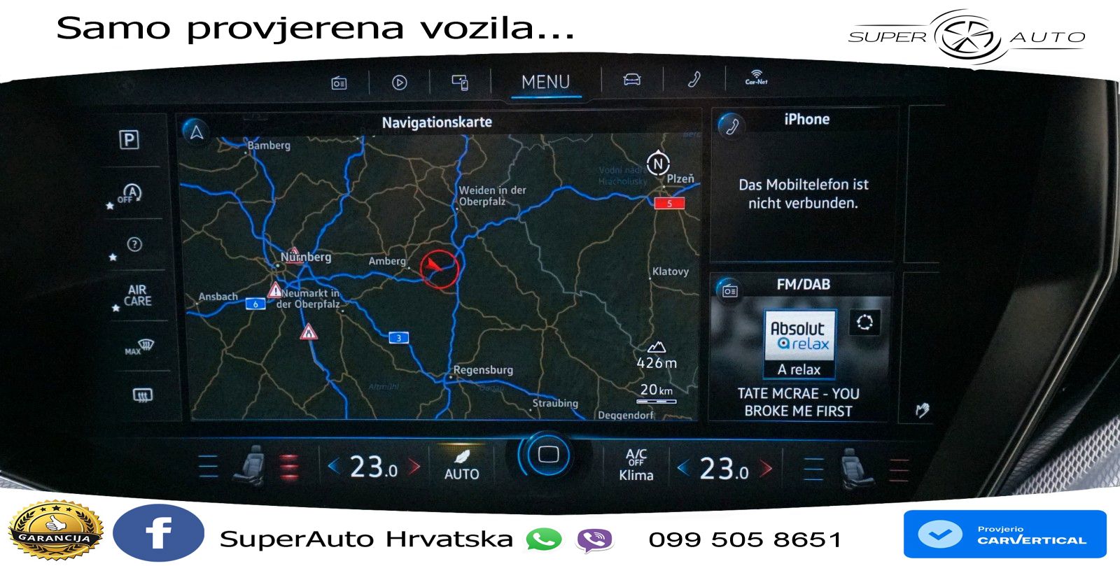 Volkswagen Touareg 3.0 V6 TDI (231 KS) 4MOTION Tiptronic R-Line ZRAČNI+ACC+GR SJED+KAM+PANO
