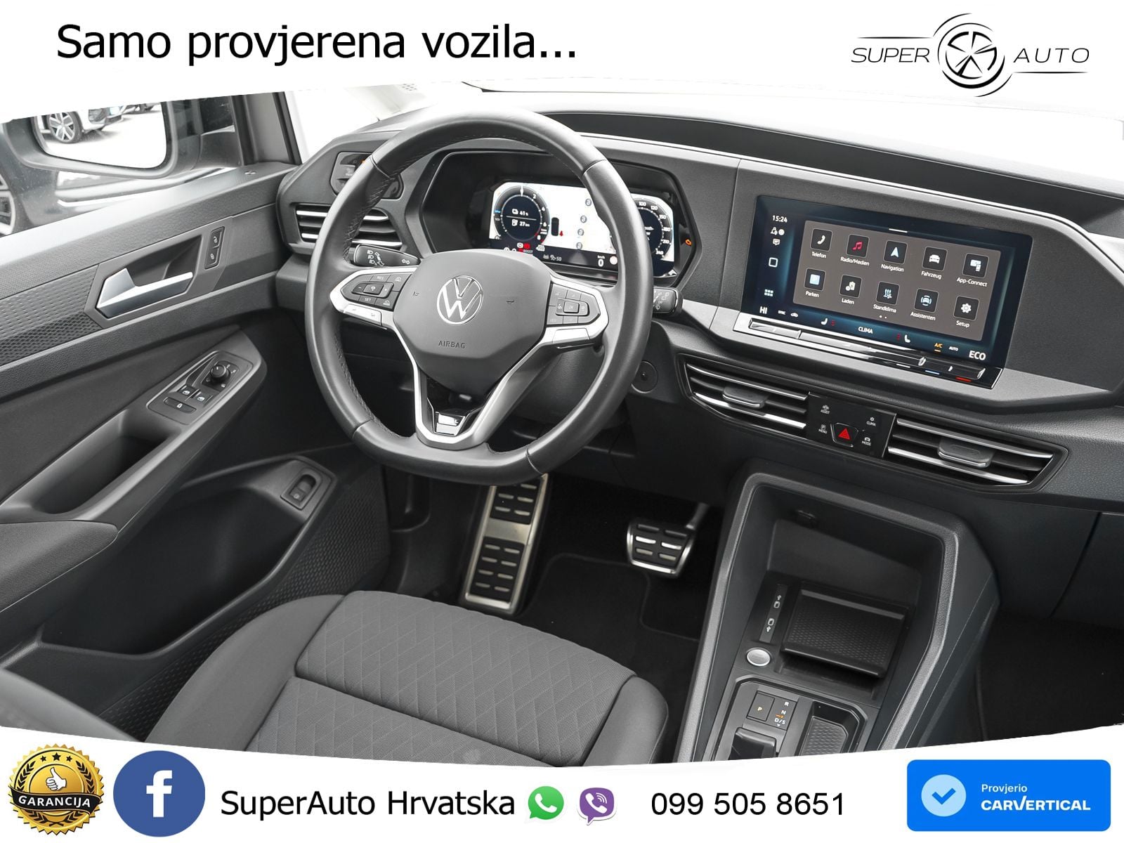 Volkswagen Caddy Life 1,5 TSI eHybrid ACC LED Navi RearView 116 KS