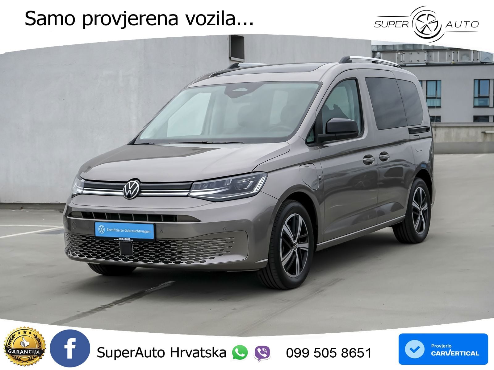Volkswagen Caddy Life 1,5 TSI eHybrid ACC LED Navi RearView 116 KS