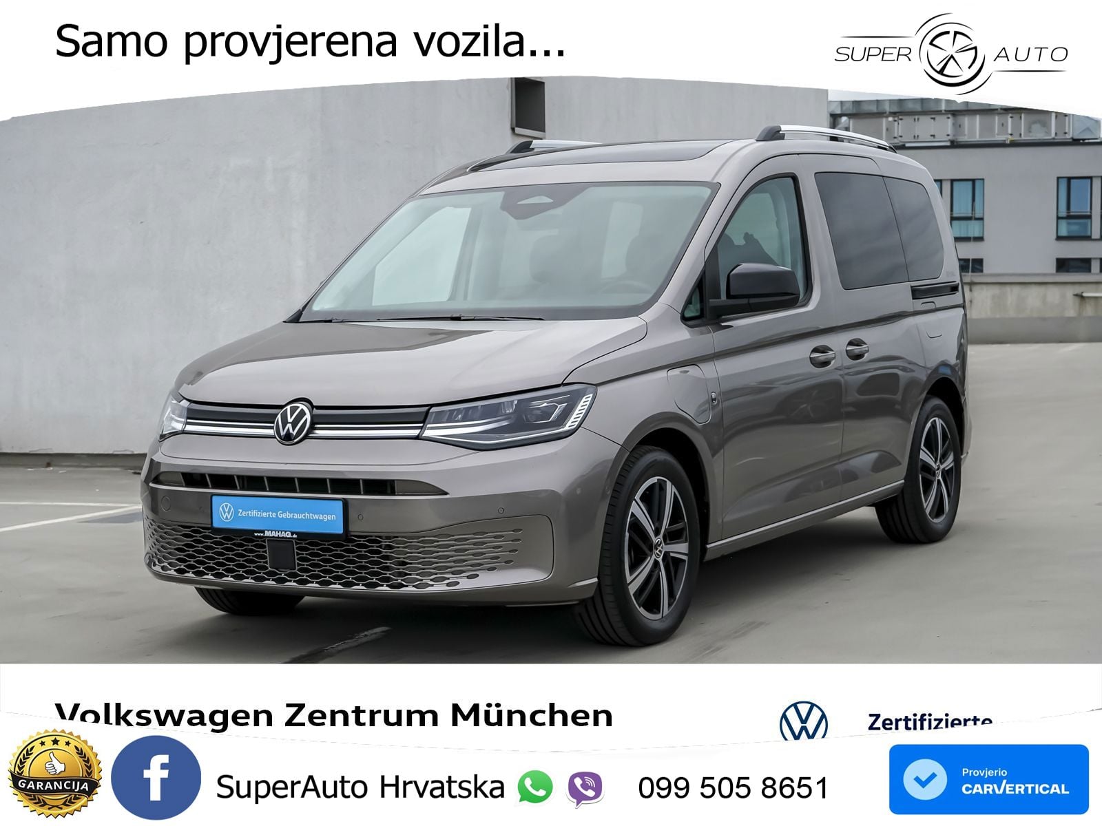 Volkswagen Caddy Life 1,5 TSI eHybrid ACC LED Navi RearView 116 KS